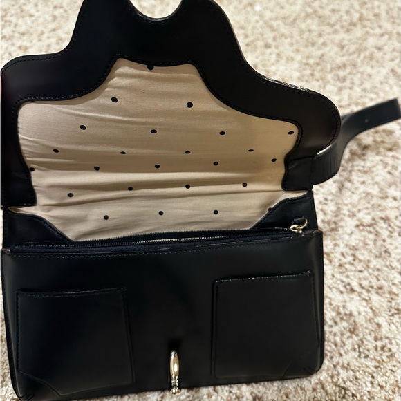 Kate Spade Black Shoulder Bag with Gold Accent - Picture 6 of 7